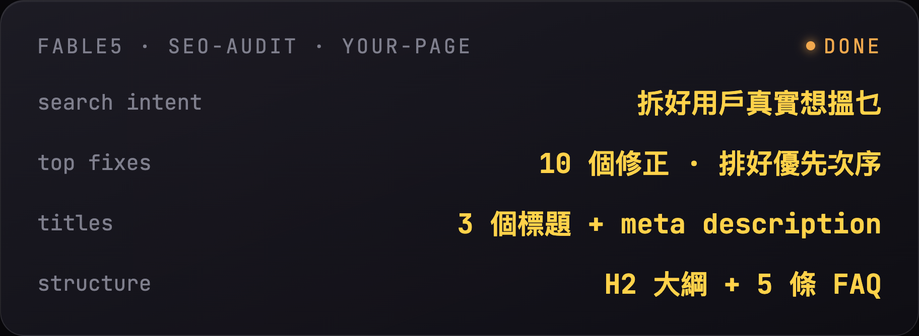 SEO 優化